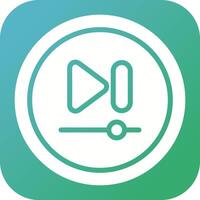 Video Next Track Button Vector Icon