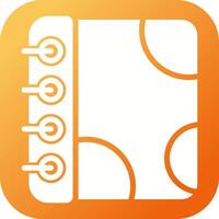 Notebook with Decorative Vector Icon