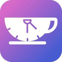 icono de vector de tiempo de café