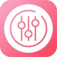 Audio Equalizer Circle Vector Icon