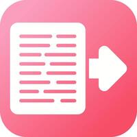 Document Export Vector Icon
