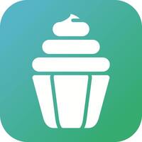 icono de vector de cupcake