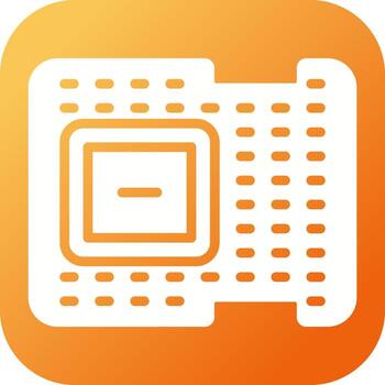 icono de vector de procesador