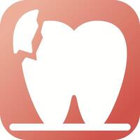 Broken Teeth Vector Icon