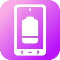 Battery Low Vector Icon