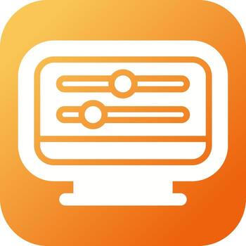 Desktop Computer Vector Icon