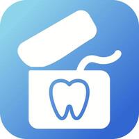 icono de vector de hilo dental