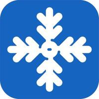 icono de vector de copo de nieve