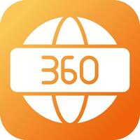 360 Degrees Vector Icon