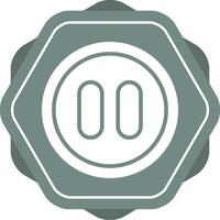 Pause Button Vector Icon
