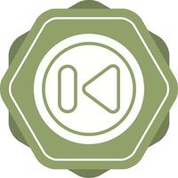 Previous Track Button Vector Icon