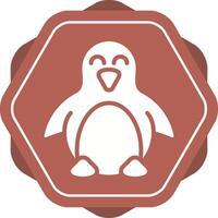 icono de vector de pingüino