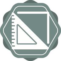 Triangular Ruler Vector Icon