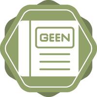 verde libro vector icono