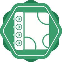 Notebook with Decorative Vector Icon