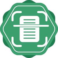 Document Scanning Vector Icon