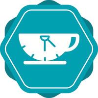 icono de vector de tiempo de café