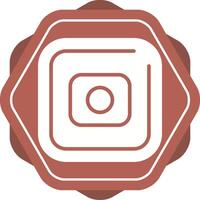 Record Square Vector Icon