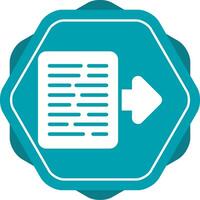 Document Export Vector Icon