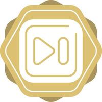 Next Track Square Vector Icon