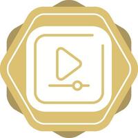 Video Play Square Vector Icon