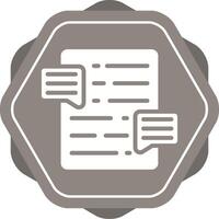 Document Commenting Vector Icon