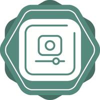 Video Record Square Vector Icon