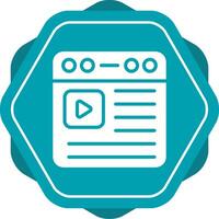 icono de vector de vídeo