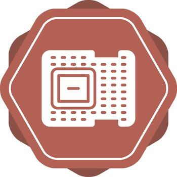 icono de vector de procesador