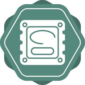 icono de vector de cpu