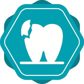 Broken Teeth Vector Icon