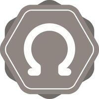 Omega Vector Icon