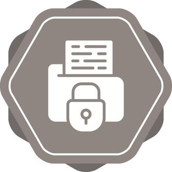 Secure Folder Vector Icon