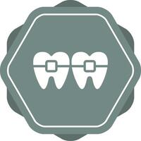 icono de vector de dientes