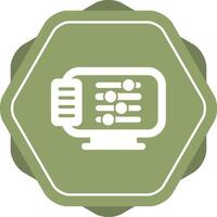 Desktop Computer Vector Icon