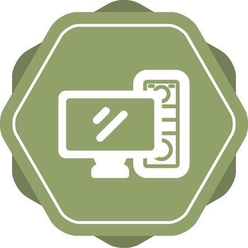 icono de vector de computadora