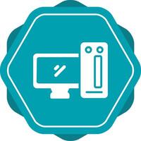 Desktop Computer Vector Icon