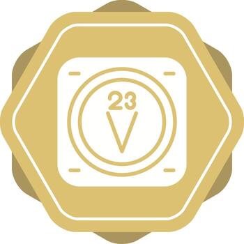 vanadio vector icono