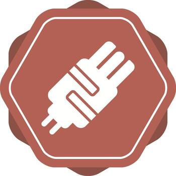 icono de vector de enchufe