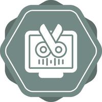 icono de vector de computadora de escritorio