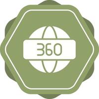 360 Degrees Vector Icon