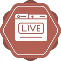 Live Stream Vector Icon