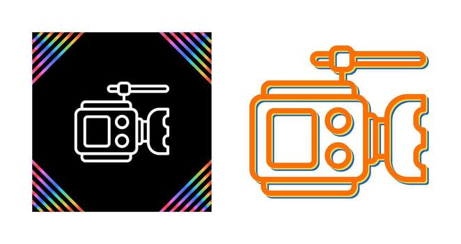 icono de vector de cámara de vídeo