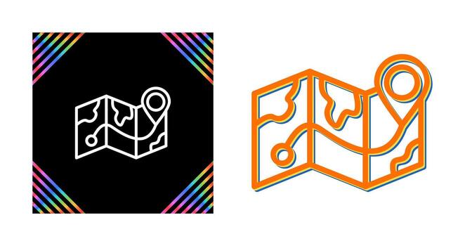 icono de vector de mapa