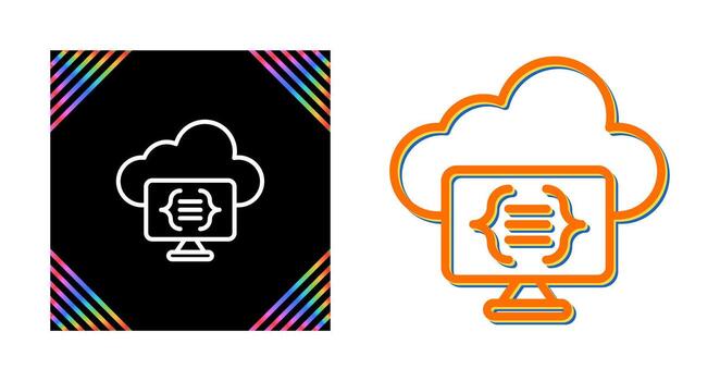 Serverless Computing Vector Icon