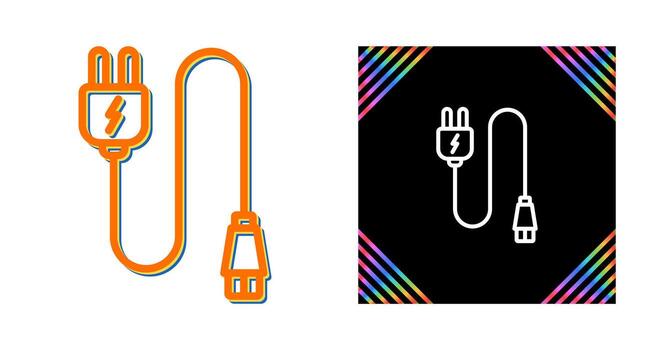 Monitor Cable Vector Icon