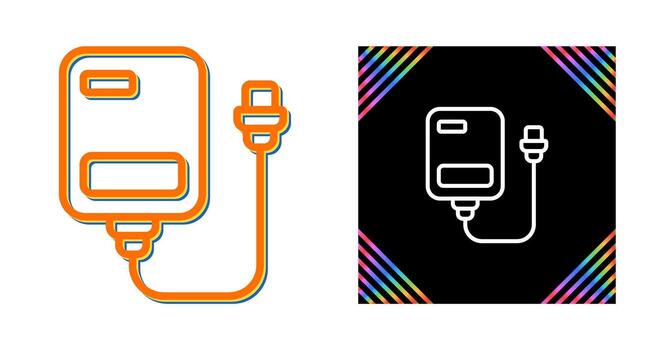 icono de vector de disco duro externo