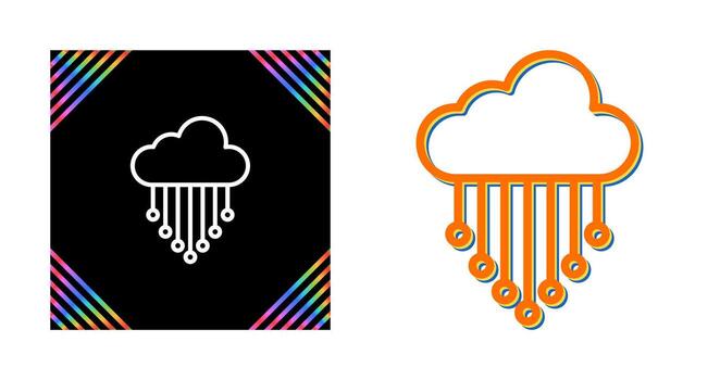 nube integración vector icono