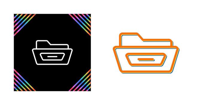 Open File Folder Vector Icon