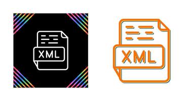 icono de vector xml